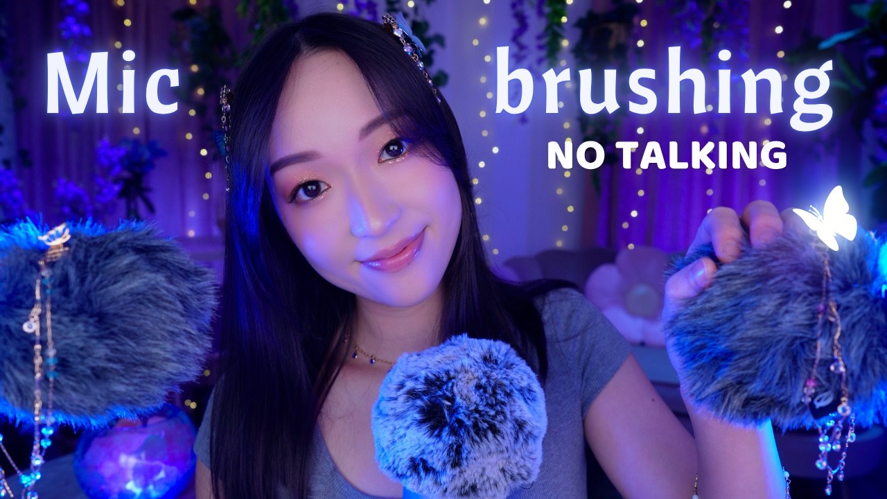 ASMR 🌊 100% Mic Brushing & Touching en binaural🎙️ NO TALKING 🌪️ - YouTube