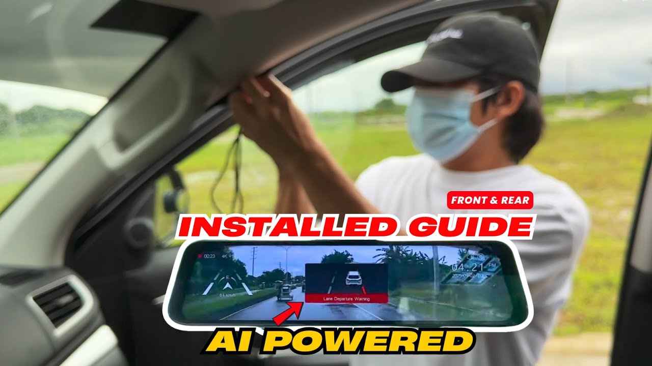 Montero Dashcam DYI Installation Guide with Rear View + ADAS and BSD Technology