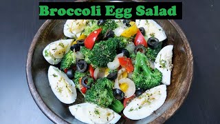 KETO BROCCOLI AND EGG SALAD RECIPE | How To Make Broccoli Egg Salad |  Weight Loss Salad | Gym Deit
