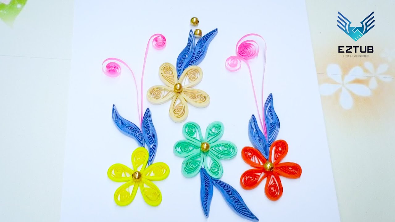 Floral Splendor Mastery Quilling Card Incarcerate the Exquisite Beauty