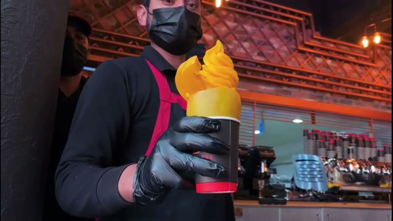 Mango 🥭 & Pine Apple🍍 Ice Cream In Sigma Caffe Hail City Saudi Arab