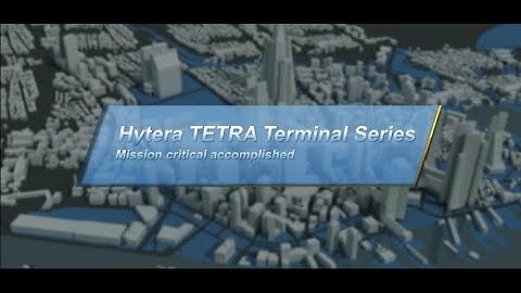 Hytera TETRA Terminal Intro Prerelease Video