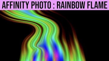 Rainbow Flame Flow Effect In Affinity Photo | How To Tutorial | Graphicxtras