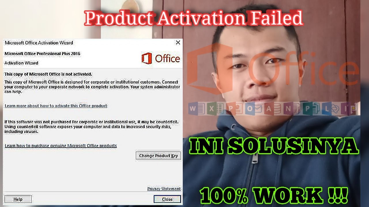 Microsoft Product Activation Failed Error