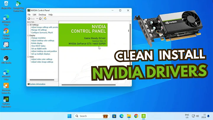 Clean Install Nvidia Graphics Drivers using DDU