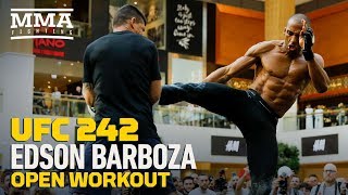 UFC 242: Edson Barboza Open Workout Highlights - MMA Fighting