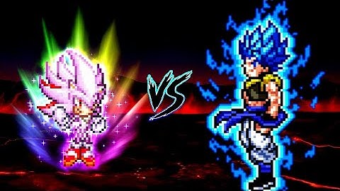 Shadic V3 OP (all form) VS Gogeta TP V4 OP (all form) in Jump Force Mugen