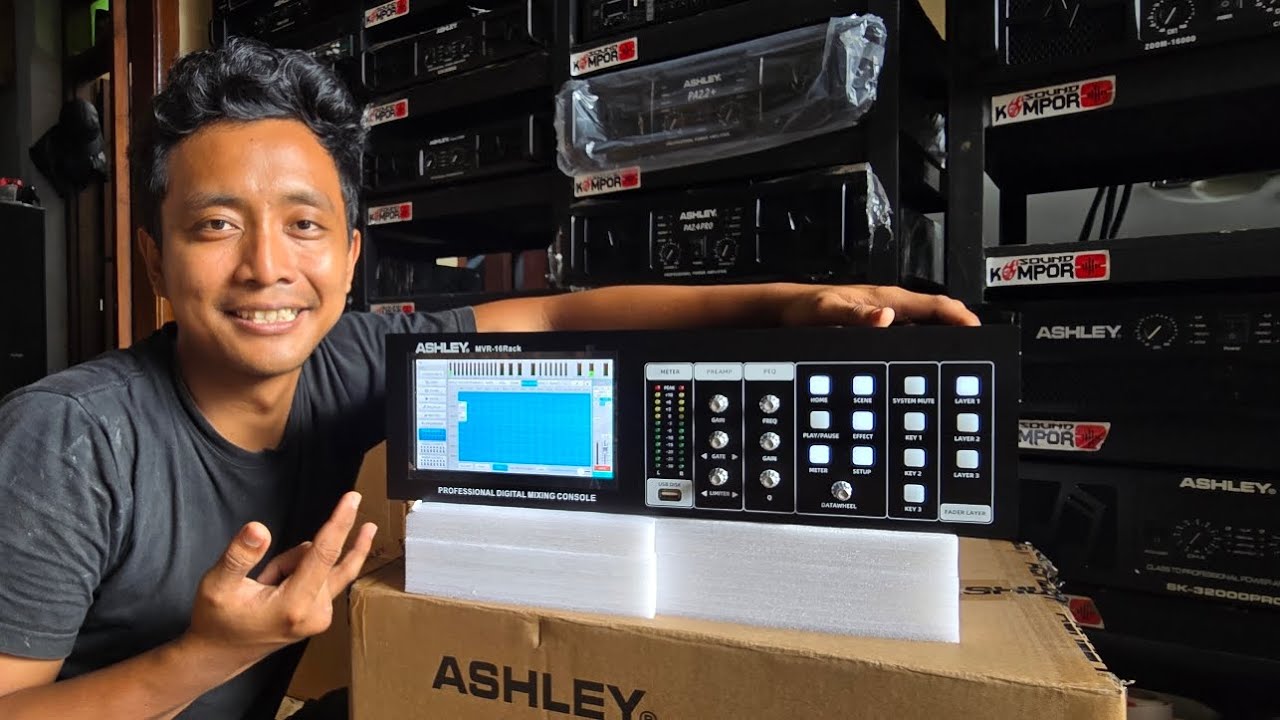 Telah Hadir Mixer RACK nya ASHLEY MVR-16Rack - Cuma Rp. 7 Jutaan Saja 🤗 sudah layar touchscreen ❤️