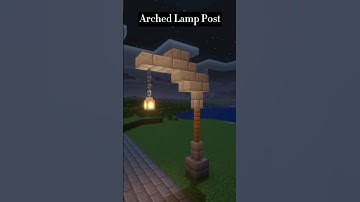 Minecraft Simple Arched Lamp Post #minecraft