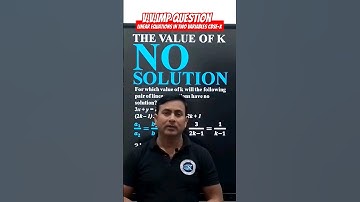 For which value of k will the following pair of equations have no Solution? 3x+y=1, (2k-1)x+(k-1)y..