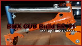 BMX CUB Build Series EP 01 The making of the top tube/gas tank for the #honda #ct90 #bmxcub build