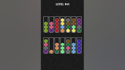 Ball Sort - Color Puzzle Game - Level 841 - Walkthrough SOLVED by RobotPlayer AI!!!