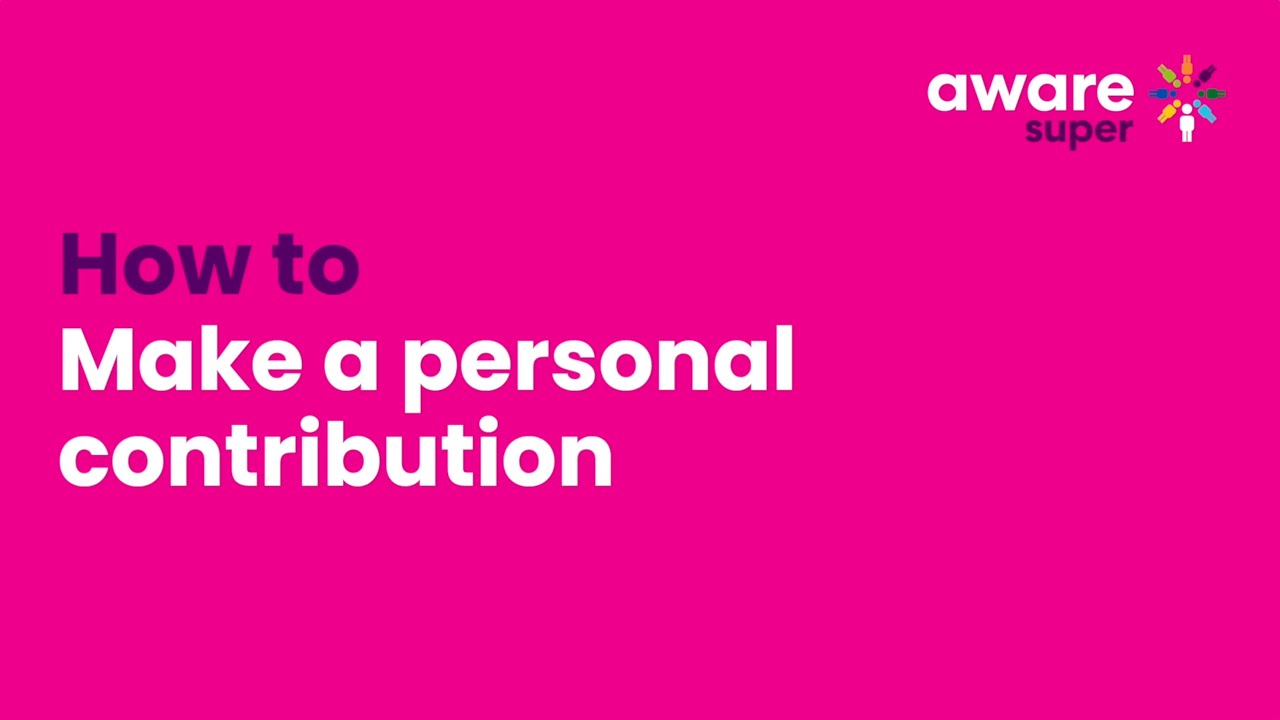 How to: Make a personal contribution