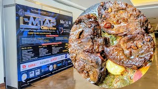 A classic panseared ribeye  a relaxing recipe after attending the IMTAP exhibit tour.