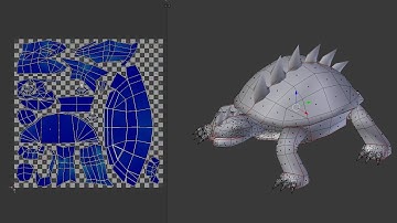 Speed modeling Turtle in Blender Part 5 (UV mapping)