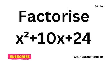 factorise x^2+10x+24