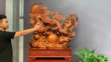 Nhất long  Tượng rồng gỗ hương #dragonball #woodworkingart
