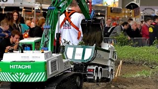 RC CONSTRUCTION SITE IN SCALE 1:14 MODEL MACHINES AT WORK / Faszination Modellbau 2016