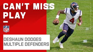 Deshaun Watson Dodges 3 Defenders to Keep Drive Alive
