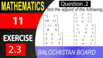 11th Math Exercise 2.3 Question 4 Complete|Balochistan Board|