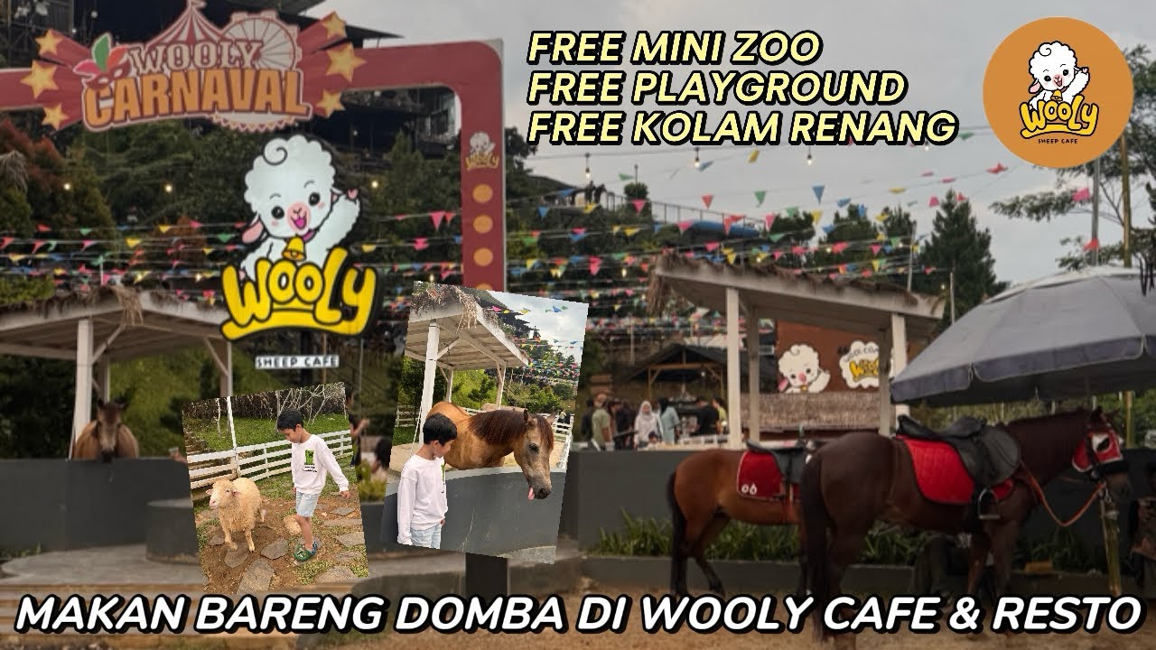WOOLY CAFE & RESTO SENTUL | GRATIS ADA MINI ZOO, PLAYGROUND DAN KOLAM RENANG