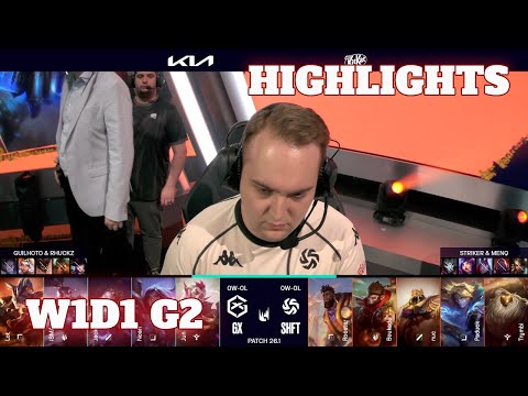 GX vs SHFT - Highlights | Week 1 Day 1 LEC Versus 2026 | GIANTX vs Shifters W1D1