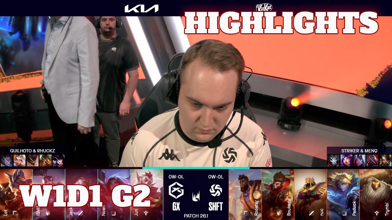 GX vs SHFT - Highlights | Week 1 Day 1 LEC Versus 2026 | GIANTX vs Shifters W1D1