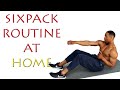 How To Get A SIx Pack AT Home - 6 pack Abs For Everyone