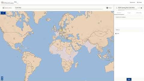 Video Poster: Visualizing World History with Interactive Maps and Timelines