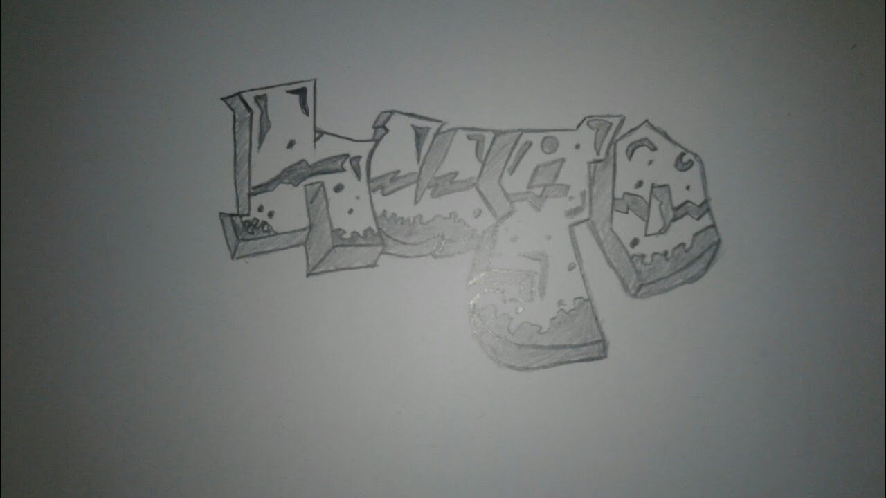 Graffiti a lapiz - Primer dibujo para el canal - YouTube