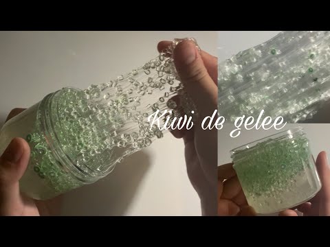 《ASMR》Kiwi de gelee 〜キウイのジュレ〜 TAMR slime 《スライムレビュー slime 슬라임 》