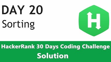Day 20 - Sorting - Bubble Sort Algorithm Coded in Python - HackerRank Solution