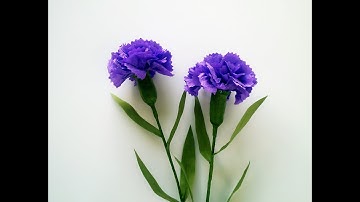 ABC TV | How To Make Carnation Flower From Crepe Paper - Craft Tutorial