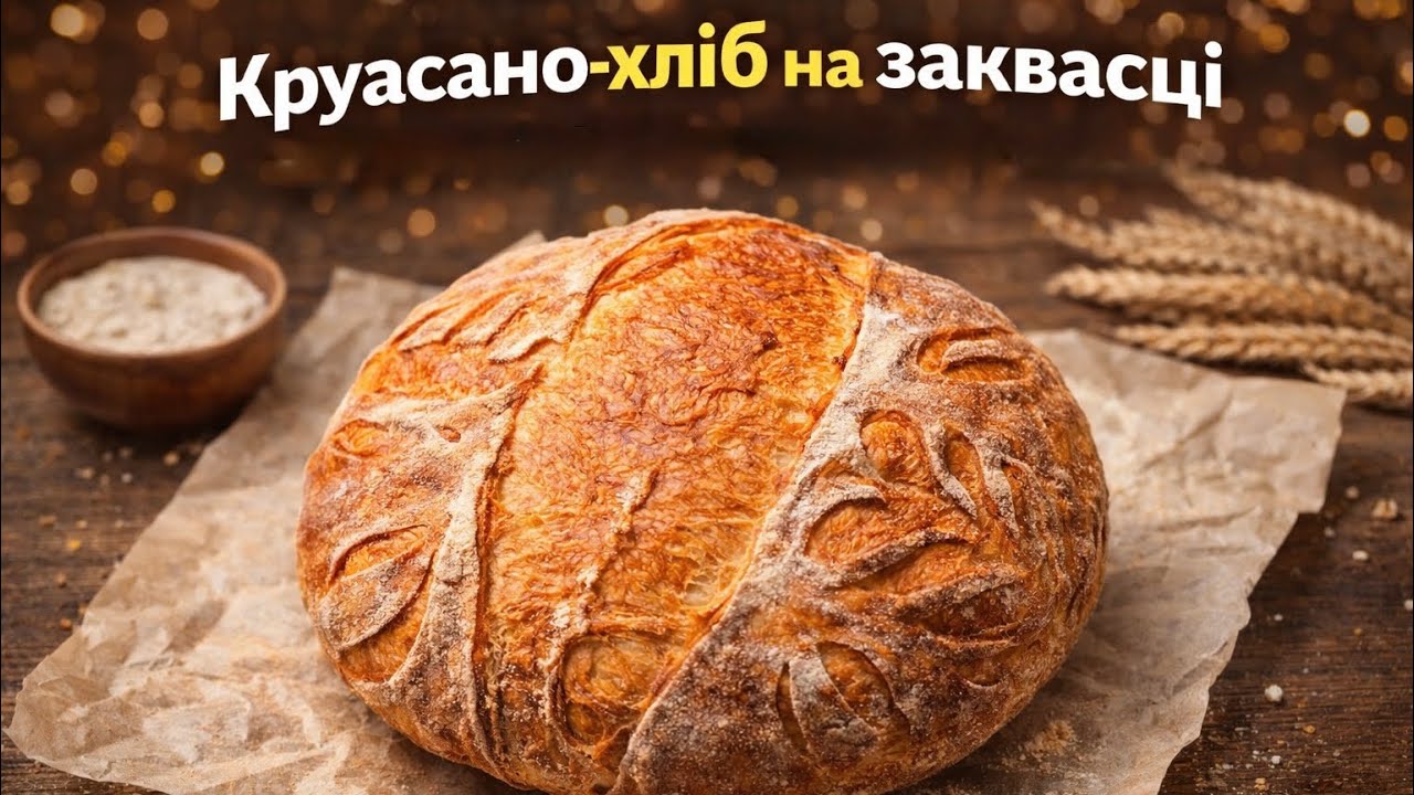 Круасано – хліб на заквасці! Неймовірно смачний хліб зі смаком круасана 