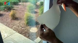 Applying Rear Projection Film Samples