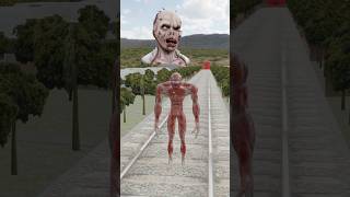 Train vs zombie BeamNG.Drive #beamng #beamngexperiments