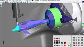 DMU 50 5axis  | Heidenhain 530 | Dolphin Cutting  Simulation |  HuiMaiTech Virtual CNC Training