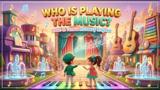 MUSIC CITY🎵 Music City Song | Fun Nursery Rhyme for Kids | Nino & Tunes #kidsrhymes #kidstrending