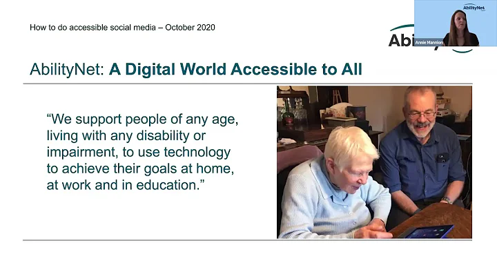 How to do accessible social media webinar, 20 Octo...