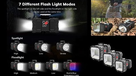 DOCOS 2 in 1 Torch Light High Power Long Distance Rechargeable Torch Lights Wth Emergency Lights