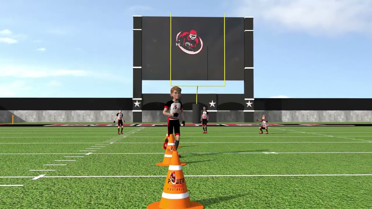 3D Character Animation Clip of Football Training for Power House by Whimsitoons | 3D Animation