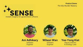 LLMs for the Singapore Public Service: Sense Product Tutorial #11 - SQL Murder Mystery