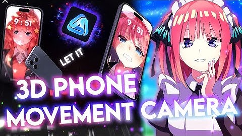 3D Phone Movement Camera AMV iPhone14pro Model 📱 || AVU EDITOR