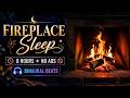 Cosy Fireplace Sleep Music 8 Hours • Crackling Fire and Delta Wave Binaural Beats • No Ads
