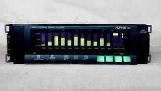 Vintage Alpine 3339 EQ 11 band spectrum analyzer #3 old school rare