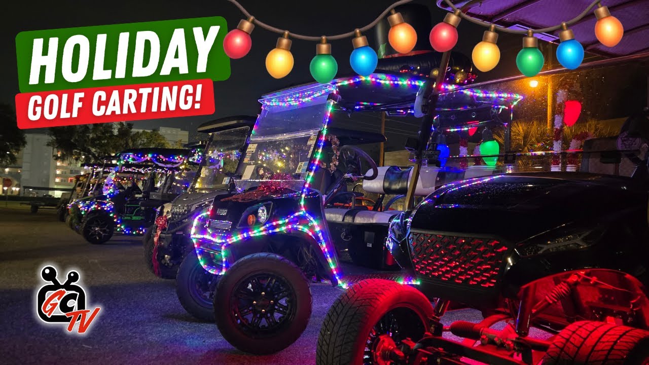 Holiday Golf Carting - Golf Cart Christmas Parade Sanford FL - GolfCartingTV