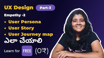 User Persona | User story | User Journey map  Ela cheyali @designhorizons