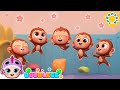 Lima Monyet Kecil 🐒 | Bubbleee Lagu Anak-Anak ✨