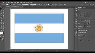 Argentina Flag Design in Adobe Illustrator #argentina #flag #logodesign #graphicdesign screenshot 3