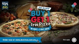 Dominos Buy One Get One Free Pizza